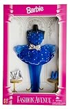 Barbie Fashion Avenue Blue & Silver Party Dress w/Accessories
