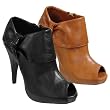 Bamboo by Journee High Heel Peep Toe Bootie