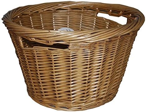 Deluxe Round Log Basket Wicker Fireside Rattan Box For Fires &amp; Wood Stoves by CASTMASTER FIRESIDE