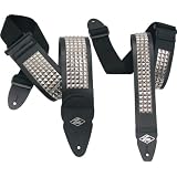 guitar accessories LM Products Studded Guitar Strap Black 3 Inches guitar accessories