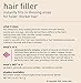 HAIR FILLER (BLACK/DARK BROWN) 2oz by Style Edit (Instantly Fills In Thinning Areas for Fuller, Thicker Hair)