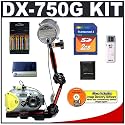 Sea & Sea DX-750G Underwater Digital Camera SPORT Kit with DX-750G 5.19MP Digital Camera with 3x Optical Zoom + Underwater Housing + Camera Pouch Case + YS-27 Flash + Sea Arm Bracket + Transcend 2GB SecureDigital Card + High Speed USB SecureDigital Card Reader + Set of 4 - 2700mAh NiMH Rechargeable AA Batteries with AC/DC Rapid Charger + Digital Image Recovery Software + Memory Card Storage Wallet + Microfiber Cleaning Cloth