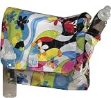 Logan Messenger Diaper Bag in Flower Power