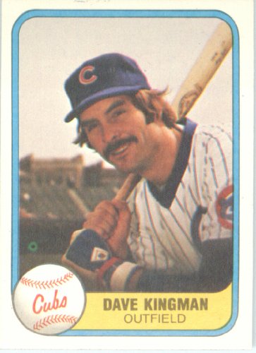 1981 Fleer # 291 Dave Kingman Chicago Cubs Baseball Card - In A Protective ScrewDown Display Case!