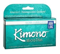 Kimono MicroThin w/ Aqua Lube: 12-Pack of Condoms