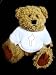 Teddy Bear with geographical, map, black and white, benin, region, outline, geography, place, land t-shirt