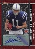 Anthony Gonzalez Autographed / Signed Indianapolis Colts 2007 Topps Finest Rookie Card #131