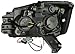 AnzoUSA 111178 Black Clear/Amber Projector Halo LED Headlight for Nissan Titan - (Sold in Pairs)