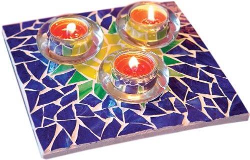 Jennifer's Mosaics Stained Glass Mosaic Trivet Kit