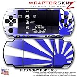 Rising Sun Blue WraptorSkinz Skin and Screen Protector Kit fits Sony PSP 30 ....