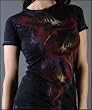 Sinful Clothing Collection - Women's Glow Baby Tee in Black