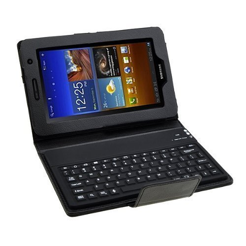 Wireless Bluetooth Keyboard + Leather Case Stand for Samsung Galaxy Tab 7
