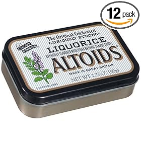 Altoids Mints, Liquorice, 1.76-Ounce Tins (Pack of 12)