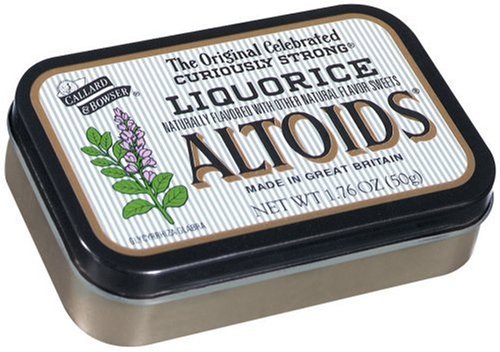Buy Now at Amazon.com: Altoids Mints, Liquorice, 1.76-Ounce Tins (Pack Of 12)