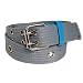 Boys Casual Fabric Reinforced Punch Whole 1 Inch Grey Belt with Blue Detailing Size Small