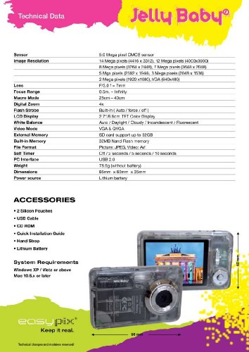 Imagen 10 de Easypix T514-BY  Cranberry