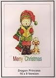 Dragon Princess: 16×9 Widescreen TV: Greeting Card: Merry Christmas