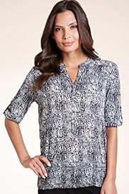 Open Neck Collar Burnout Shirt