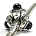 Sterling Silver Black Stone Bead Charm for Pandora Troll Chamilia Biagi European Jewelry