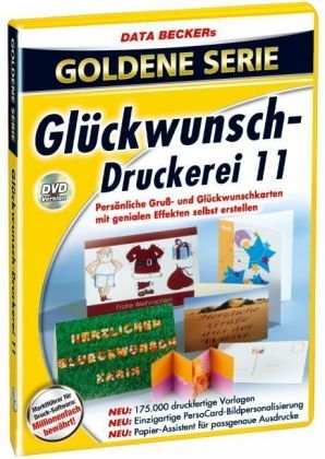 Goldene Serie Glückwunsch-Druckerei 11