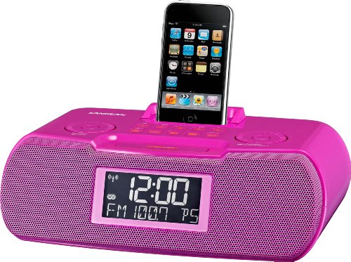 Sangean RCR-10 Pink AM/FM/RDS Digital Atomic Clock Radio with iPod Dock (Pink) Sangean RCR-10 Pink AM/FM/RDS Digital Atomic Clock Radio with iPod Dock (Pink)