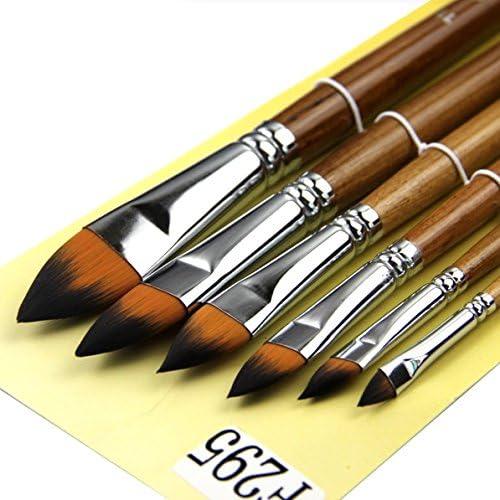 Paint Brush Lot 6pcs/set Gouache Drawing Pen Nylon Hair Watercolor Acrylic Paint Brush Oil Painting for Artist Children Art Supplies