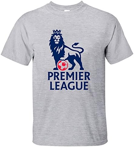 Longke Men's Barclays Premier League Logo Short Sleeve T-Shirt grey S