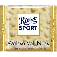 Ritter Sport White Whole Hazelnuts Chocolate 100 g