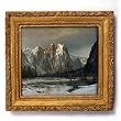 Cathedral Rocks - Gold Frame Magnet with pop-out easel (2-3/4" x 2-1/2")