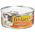 Friskies Cat Food Classic Pate, Poultry Platter, 5.5-Ounce Cans (Pack of 24)