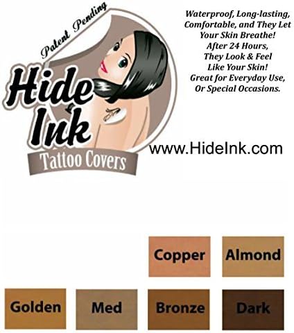 Hide Ink Tattoo Covers Darker Colors Sample Pack by Hide Ink