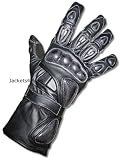 G76 MOTORCYCLE GLOVES CARBON KEVLAR LEATHER BLACK