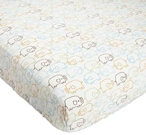 Zutano Elephants Crib Fitted Sheet