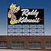 3681 Large Model Reddy Kilowatt Animated & Lighted Sign by Miller Signs