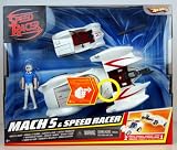 Hot Wheels Speed Racer - Deluxe Mach 5 & Speed Racer FigureIMAGE