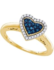 0.17CTW-DIA HEART RING