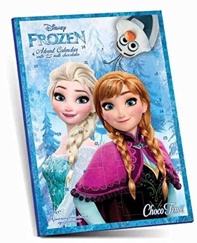 Frozen Schoko-Adventskalender mit 3 kostenlosen Design Karten für Weihnachten - 65 g Schokolade Frozen Schoko-Adventskalender mit 3 kostenlosen Design Karten für Weihnachten - 65 g Schokolade