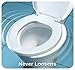 MAYFAIR 883SLOWA 006 Toilet Seat with Built-in Potty Training Seat will Reduce Clutter, Slow Close and Never Loosen, ROUND, Durable Enameled Wood/Long Lasting Plastic, Bone