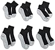 Jefferies Socks Boys 2-7 Seamless Sport Quarter Half Cushion 6 Pack Socks