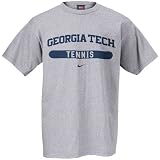 Nike Georgia Tech Yellow Jackets Ash Tennis T-shirt