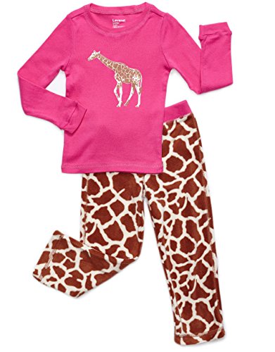 Fleece & Cotton 2 Piece Pajama Giraffe 10 Years