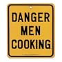 Danger Men Barbecue Cooking BBQ Sign
