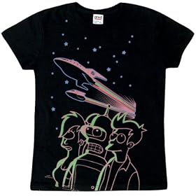 Futurama - Fly By Group Ladies T-Shirt