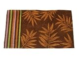 Geo Crafts IE 1640 18 - Inch - by - 30 - Inch PVC Backed Coir Doormat, Brwn Fern - B002GP7OM4