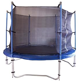 8FT ROUND GARDEN OUTDOOR TRAMPOLINE AND SAFETY NET ENCLOSURE