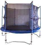 8FT ROUND GARDEN OUTDOOR TRAMPOLINE AND SAFETY NET ENCLOSURE