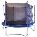 8FT ROUND GARDEN OUTDOOR TRAMPOLINE AND SAFETY NET ENCLOSURE