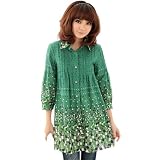 「(ゴールドジャパン） GOLDJAPAN トップス 大きいサイズ レディース XL(LL) グリーン (q1938)」の画像