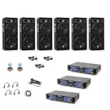51aAthM XiL. SL160  6000W PA System 6x Boxen 3x Verstärker DJ 223