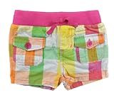 One Step Up Girls Plaid Multicolored Short